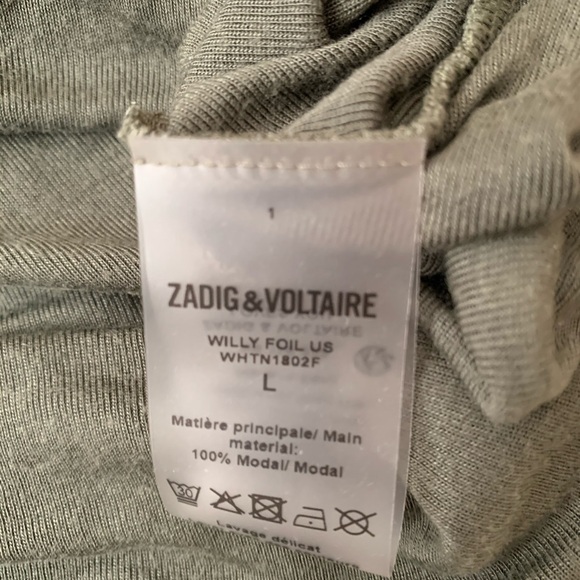 Zadig & Voltaire Willy Foil T-Shirt - Picture 11 of 12